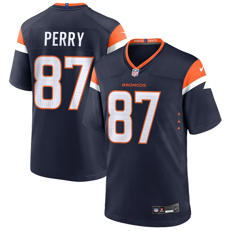 A.T. Perry Men's Nike  Navy Denver Broncos Alternate Mile High Collection Custom Game Jersey