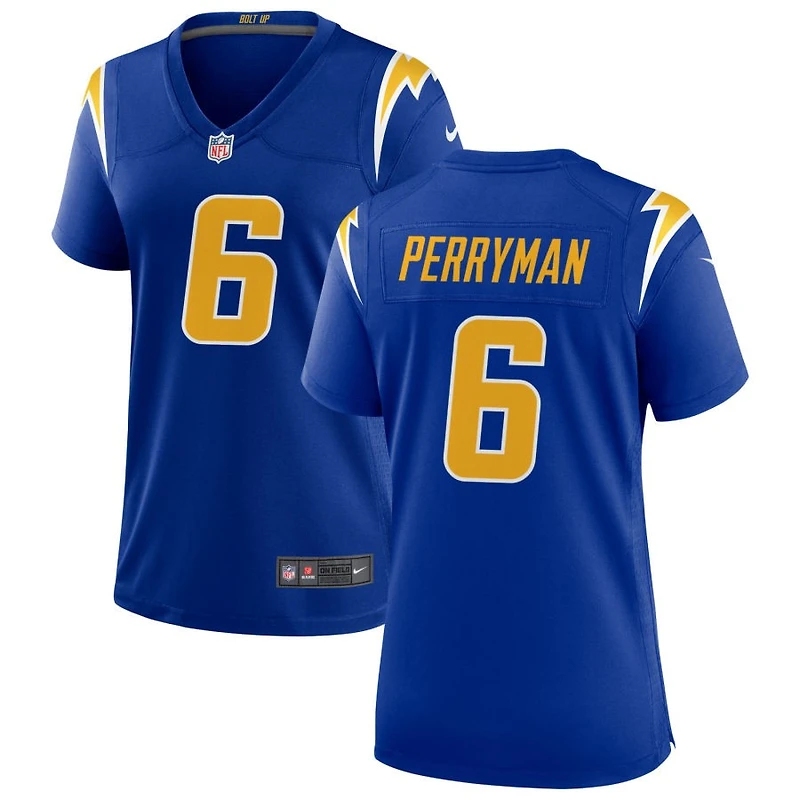 Denzel Perryman Women's Nike Royal Los Angeles Chargers Alternate Custom Game Jersey