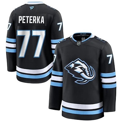 JJ Peterka Men's Fanatics Black Utah Mammoth Home Premium Custom Jersey