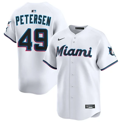 Michael Petersen Youth Nike  White Miami Marlins Home Custom Limited Jersey
