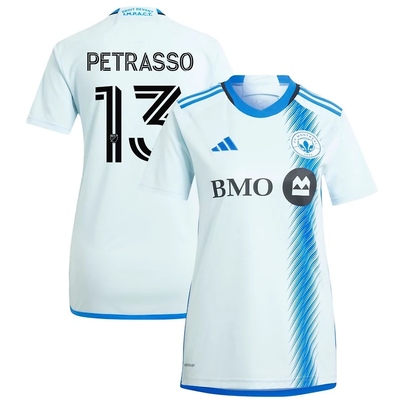 Luca Petrasso Women's adidas Light Blue CF Montreal 2024 La Main Replica Custom Jersey