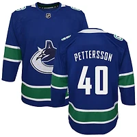 Elias Pettersson Youth Blue Vancouver Canucks Premier Custom Jersey