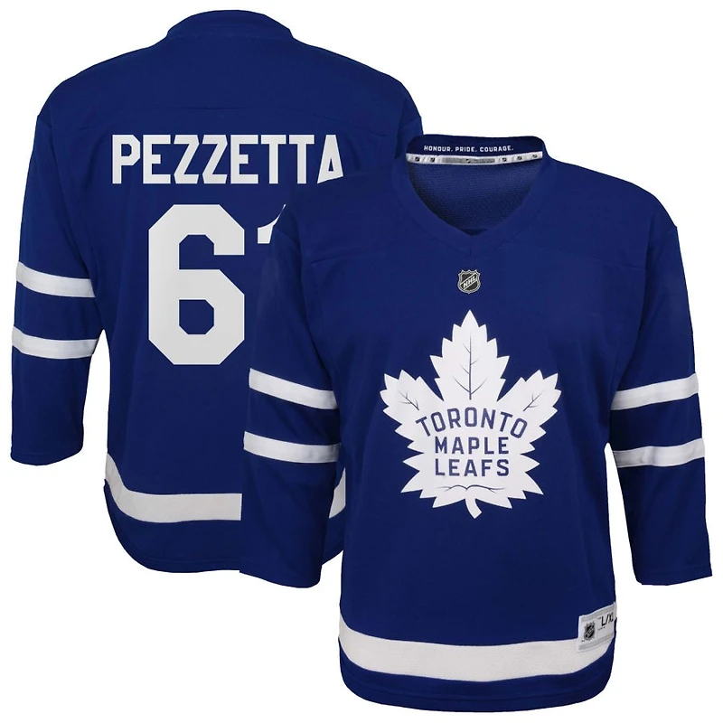 Michael Pezzetta Youth  Blue Toronto Maple Leafs Home Replica Custom Jersey
