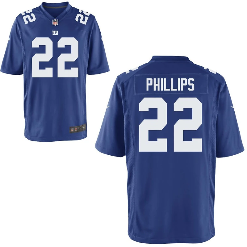 Dru Phillips Youth Nike Royal New York Giants Custom Game Jersey