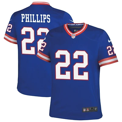 Dru Phillips Youth Nike Royal New York Giants Classic Custom Game Jersey