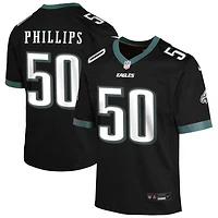 Jaelan Phillips Youth Nike Black Philadelphia Eagles Alternate Custom Game Jersey