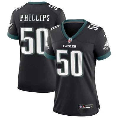 Jaelan Phillips Women's Nike Black Philadelphia Eagles Alternate Custom Game Jersey