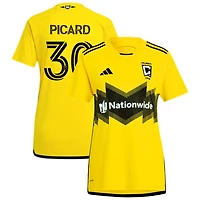 Hugo Picard Women's adidas  Yellow Columbus Crew 2024 The Home Kit Replica Custom Jersey