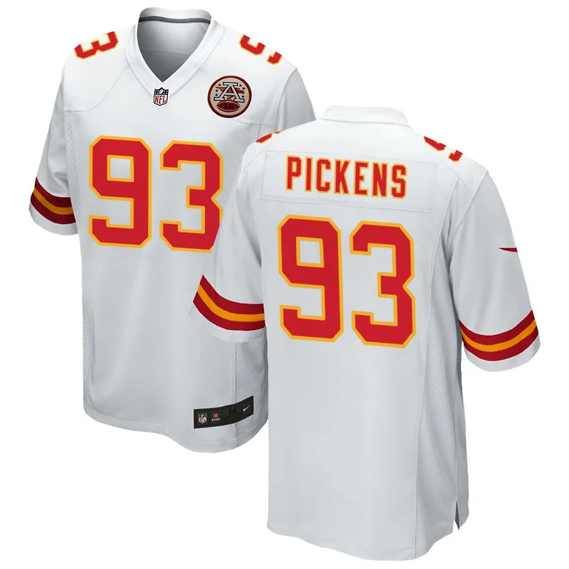 Zacch Pickens Men's Nike White Kansas City Chiefs Custom Game Jersey