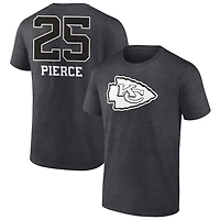 Men's Charcoal Kansas City Chiefs Personalized Name & Number Monochrome T-Shirt
