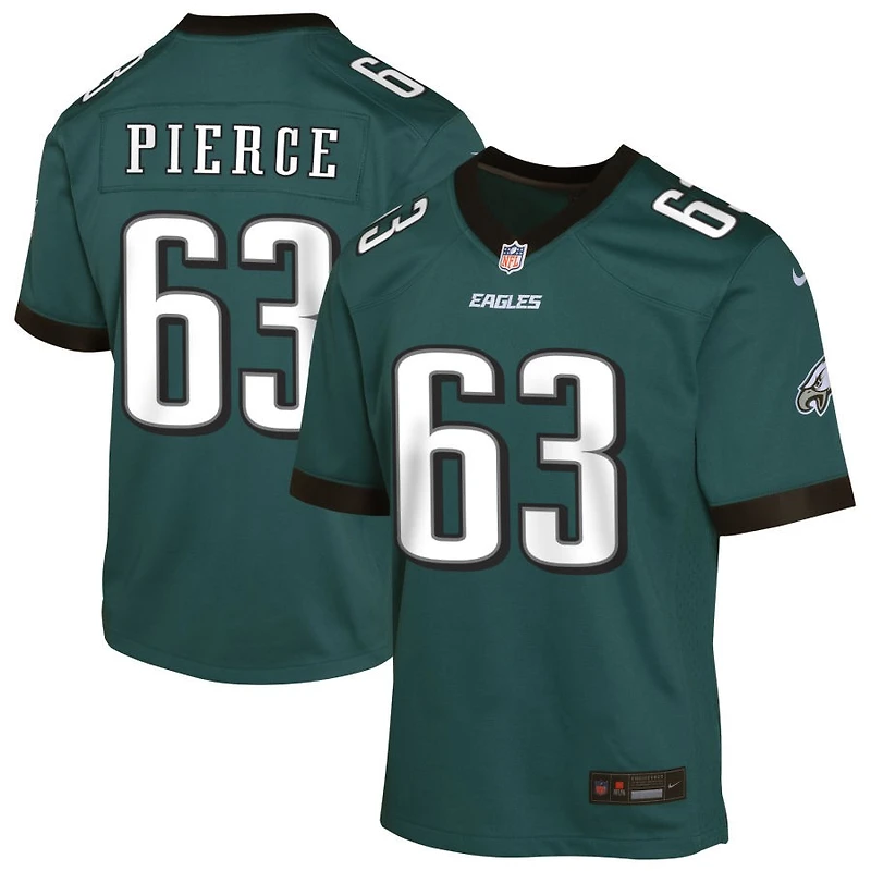 Hollin Pierce Youth Nike Midnight Green Philadelphia Eagles Custom Game Jersey