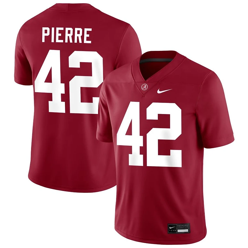 Yhonzae Pierre Men's Nike Crimson Alabama Crimson Tide NIL Pick-A-Player Football Replica Jersey