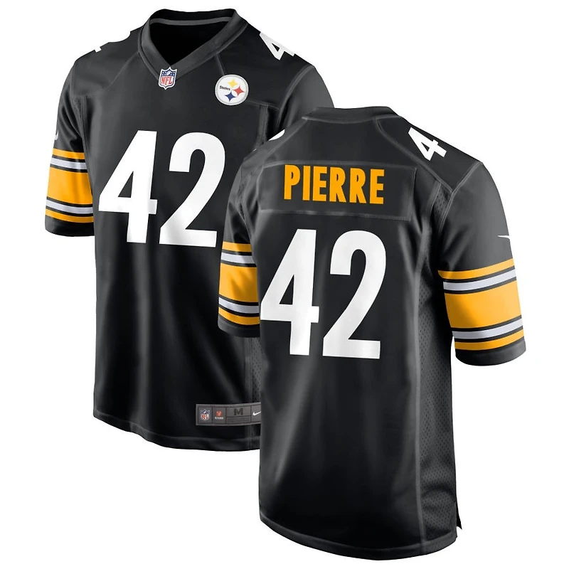 James Pierre Men's Nike Black Pittsburgh Steelers Custom Game Jersey