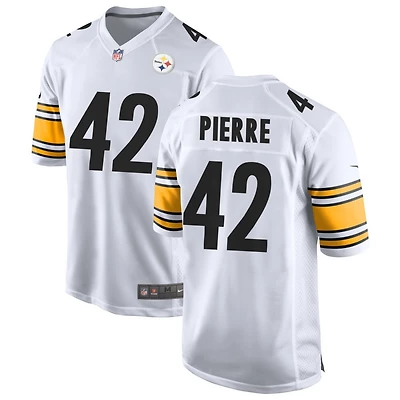 James Pierre Men's Nike White Pittsburgh Steelers Game Custom Jersey
