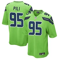 Brandon Pili Men's Nike Neon Green Seattle Seahawks Alternate Custom Game Jersey