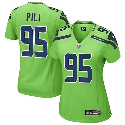 Brandon Pili Women's Nike Neon Green Seattle Seahawks Alternate Custom Game Jersey