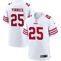 Jason Pinnock Men's Nike White San Francisco 49ers Game Custom Player Jersey