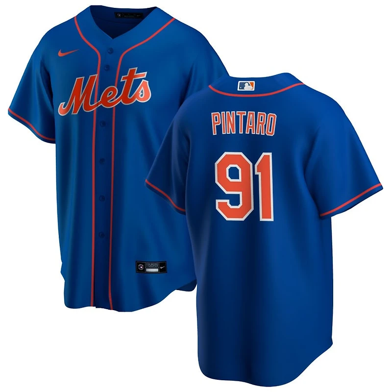 Jonathan Pintaro Men's Nike Royal New York Mets Alternate Replica Pick-A-Player Custom Jersey