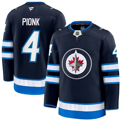 Neal Pionk Men's Fanatics Navy Winnipeg Jets Home Premium Custom Jersey