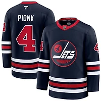 Neal Pionk Men's Fanatics Navy Winnipeg Jets Alternate Premium Custom Jersey