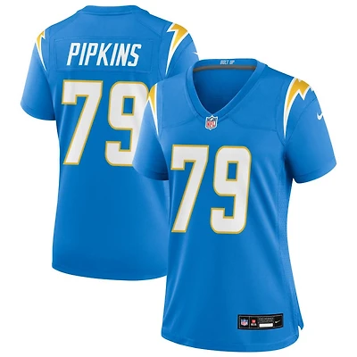 Trey Pipkins Women's Nike Powder Blue Los Angeles Chargers Custom Game Jersey