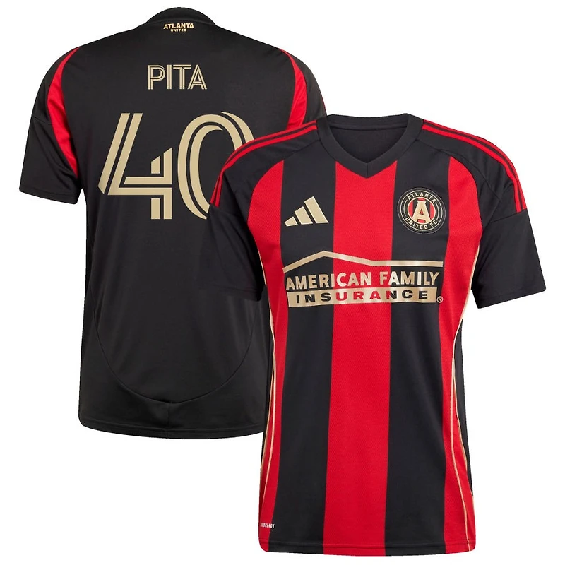 Santiago Pita Men's adidas  Black Atlanta United FC 2025 The Connector Replica Custom Jersey