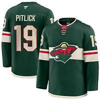 Tyler Pitlick Men's Fanatics Green Minnesota Wild Home Premium Custom Jersey