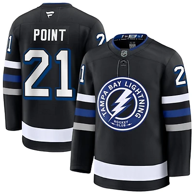 Brayden Point Men's Fanatics Black Tampa Bay Lightning Alternate Premium Custom Jersey