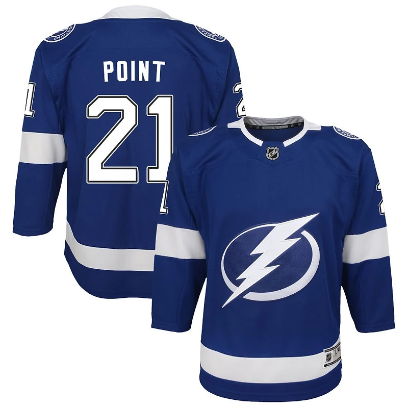 Brayden Point Youth Blue Tampa Bay Lightning Home Custom Premier Jersey