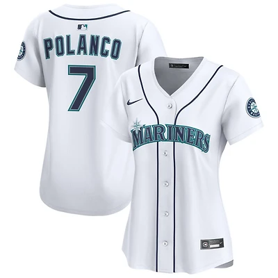 Jorge Polanco Women's Nike  White Seattle Mariners Home Limited Custom Jersey