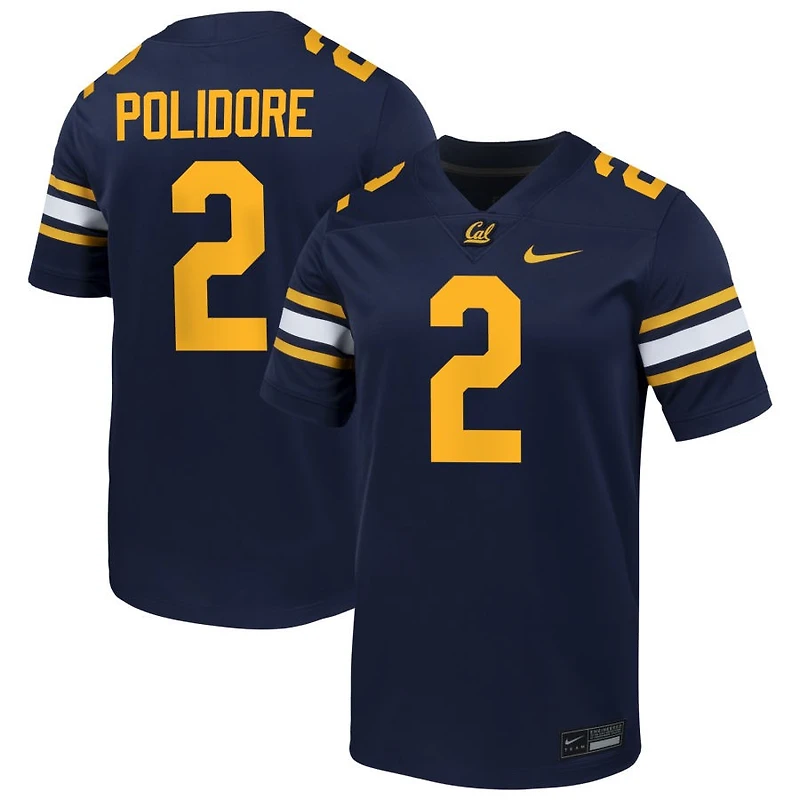 Dru Polidore Men's Nike Navy Cal Bears NIL Pick-A-Player Football Game Jersey