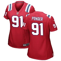 Elijah Ponder Women's Nike Red New England Patriots Alternate Custom Jersey