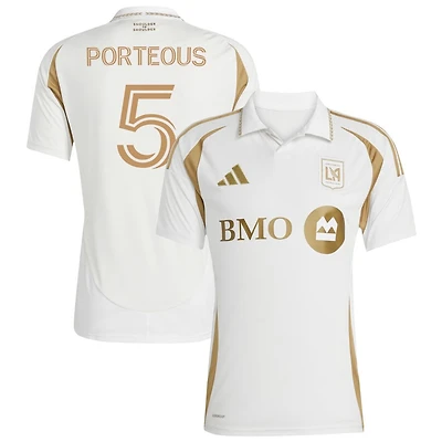 Ryan Porteous Men's adidas  White LAFC 2025 Secondary Replica Custom Jersey