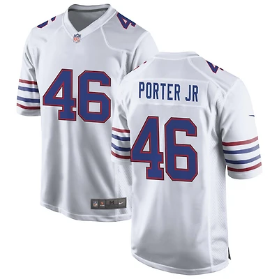 Daryl Porter Jr Men's Nike White Buffalo Bills Alternate Custom Game Jersey