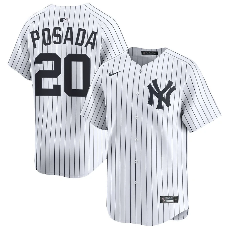 Jorge Posada Men's Nike White New York Yankees Home Limited Pick-A-Player Retired Roster Jersey