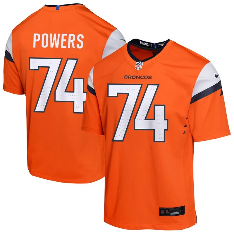 Ben Powers Youth Nike  Orange Denver Broncos Mile High Collection Custom Game Jersey