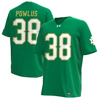 Tommy Powlus Men's Under Armour Kelly Green Notre Dame Fighting Irish Alternate NIL Pick-A-Player Replica Football Jersey