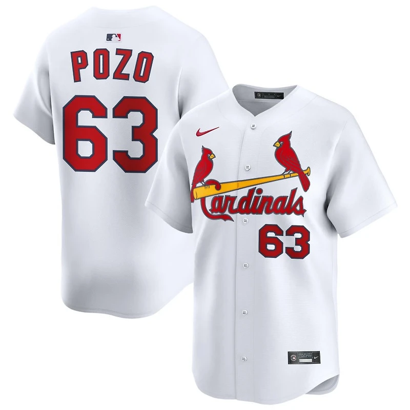 Yohel Pozo Men's Nike White St. Louis Cardinals Home Limited Custom Jersey