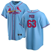 Yohel Pozo Men's Nike Light Blue St. Louis Cardinals Alternate Replica Custom Jersey