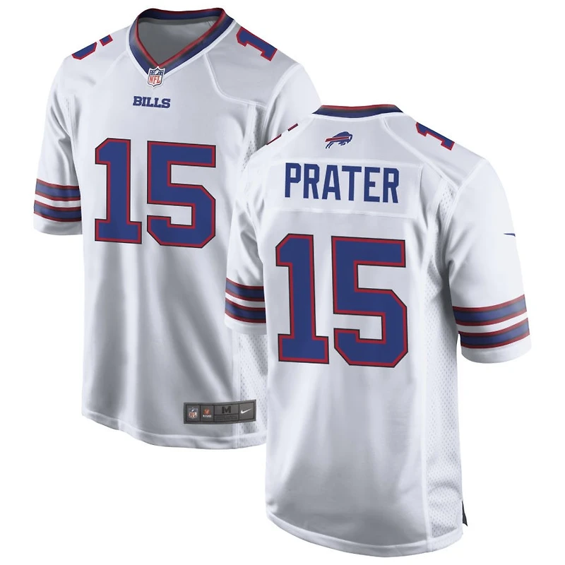 Matt Prater Men's Nike White Buffalo Bills Custom Game Jersey