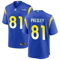 Brennan Presley Men's Nike Royal Los Angeles Rams Custom Game Jersey