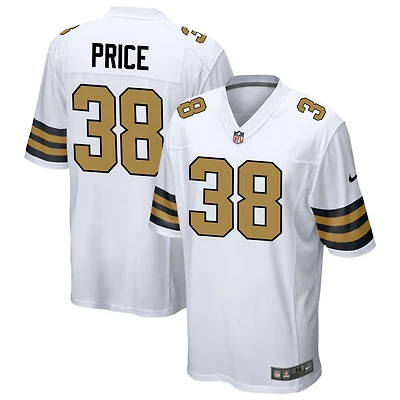Jayden Price Men's Nike White New Orleans Saints Alternate Custom Game Jersey