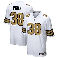 Jayden Price Men's Nike  White New Orleans Saints Alternate Custom Game Jersey