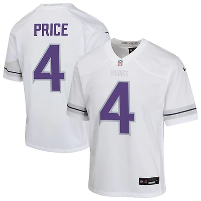 Myles Price Youth Nike White Minnesota Vikings Alternate Custom Game Jersey