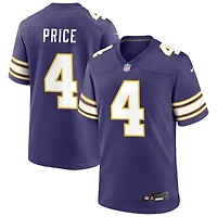 Myles Price Men's Nike Purple Minnesota Vikings Classic Custom Game Jersey