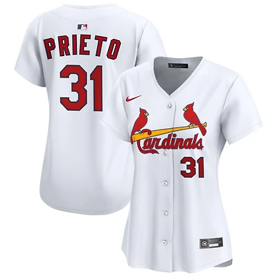 Cesar Prieto Women's Nike White St. Louis Cardinals Home Limited Custom Jersey