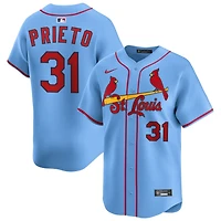 Cesar Prieto Men's Nike Light Blue St. Louis Cardinals Alternate Limited Custom Jersey