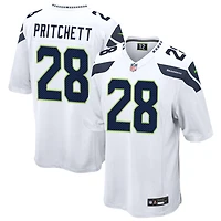Nehemiah Pritchett Men's Nike  White Seattle Seahawks Custom Game Jersey