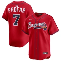 Jurickson Profar Men's Nike Red Atlanta Braves Alternate Limited Custom Jersey