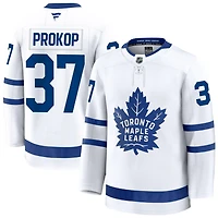 John Prokop Men's Fanatics White Toronto Maple Leafs Away Premium Custom Jersey